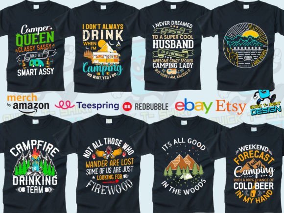 Review: Camping Funny T Shirt Design for Embroidery