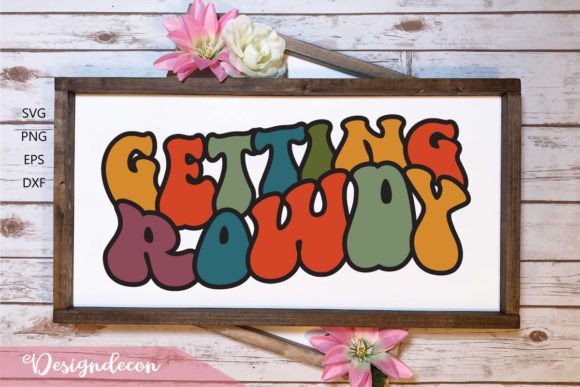 Review: Getting Rowdy Retro Wavy Sublimation SVG for Embroidery