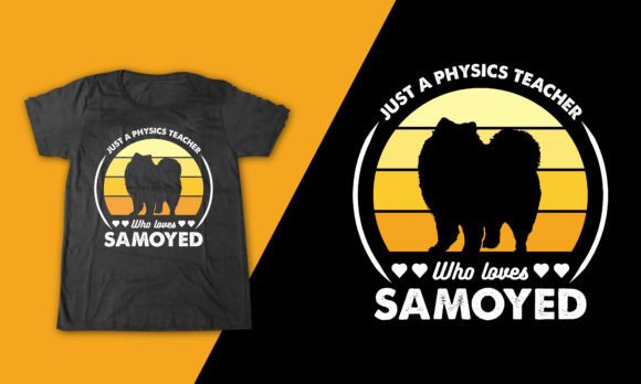 Review: Who Loves Samoyed Dog Quote T-shirt Design