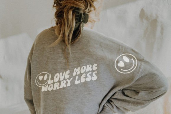 Reviewing Love More Worry Less Smiley Face SVG for Embroidery
