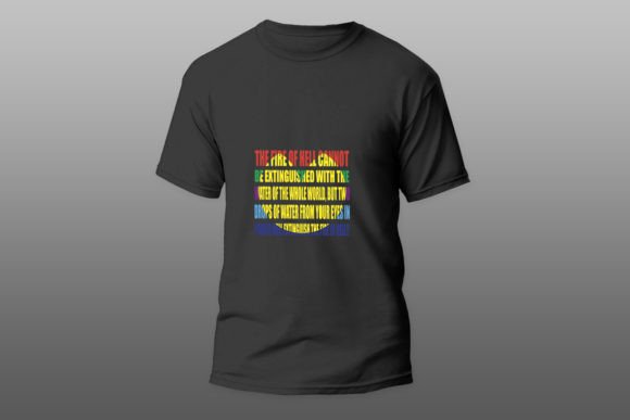 Reviewing The Fire of Hell Religious Quote T-shirt for Embroidery